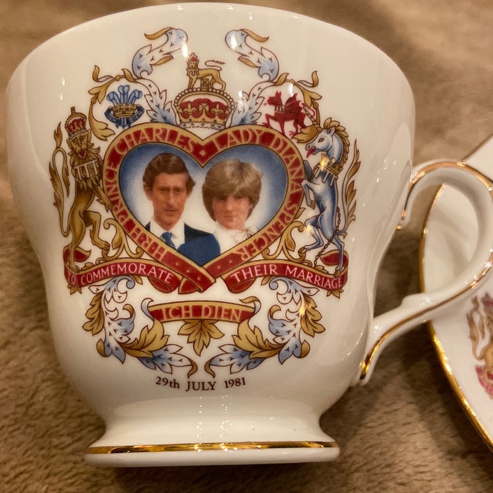 HRH Prince Charles & Lady Diana Wedding July 29th, 1981 tea cup and sauc…